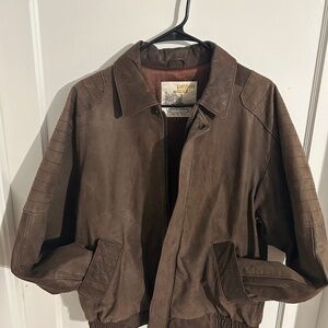 London Club Leather Bomber Jacket